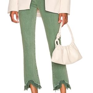 JONATHAN SIMKHAI - River High Rise Straight in Jade